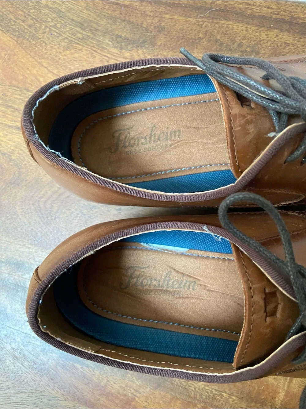 Florsheim Men's Cap Toe Oxfords in Cognac Brown